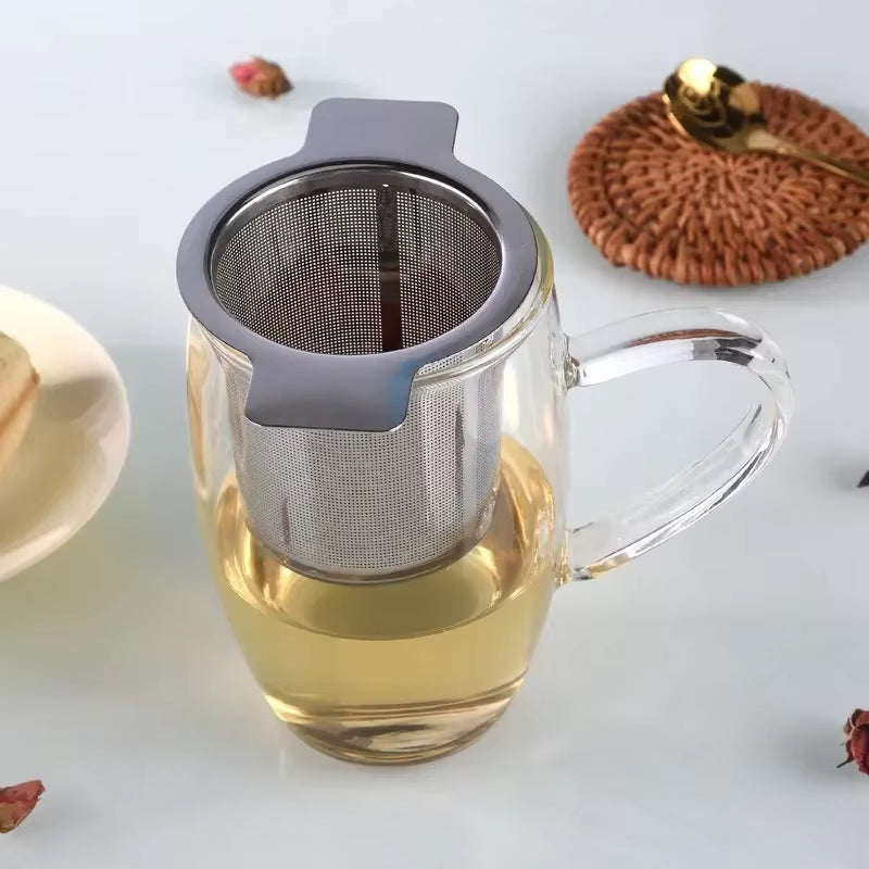 Stainless Steel Tea Infuser Teapot Tray Spice Tea Strainer Herbal Filter Teaware Accessories Kitchen Tools Infusers Tea Leak