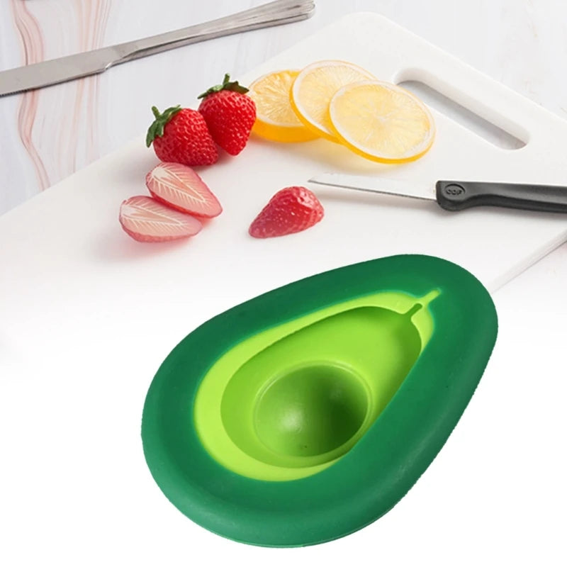 Soft Avocado Keeper Saver Cover Fresh-Keeping Portable Fruit Preservation Seal Cover Container Kitchen Gadget