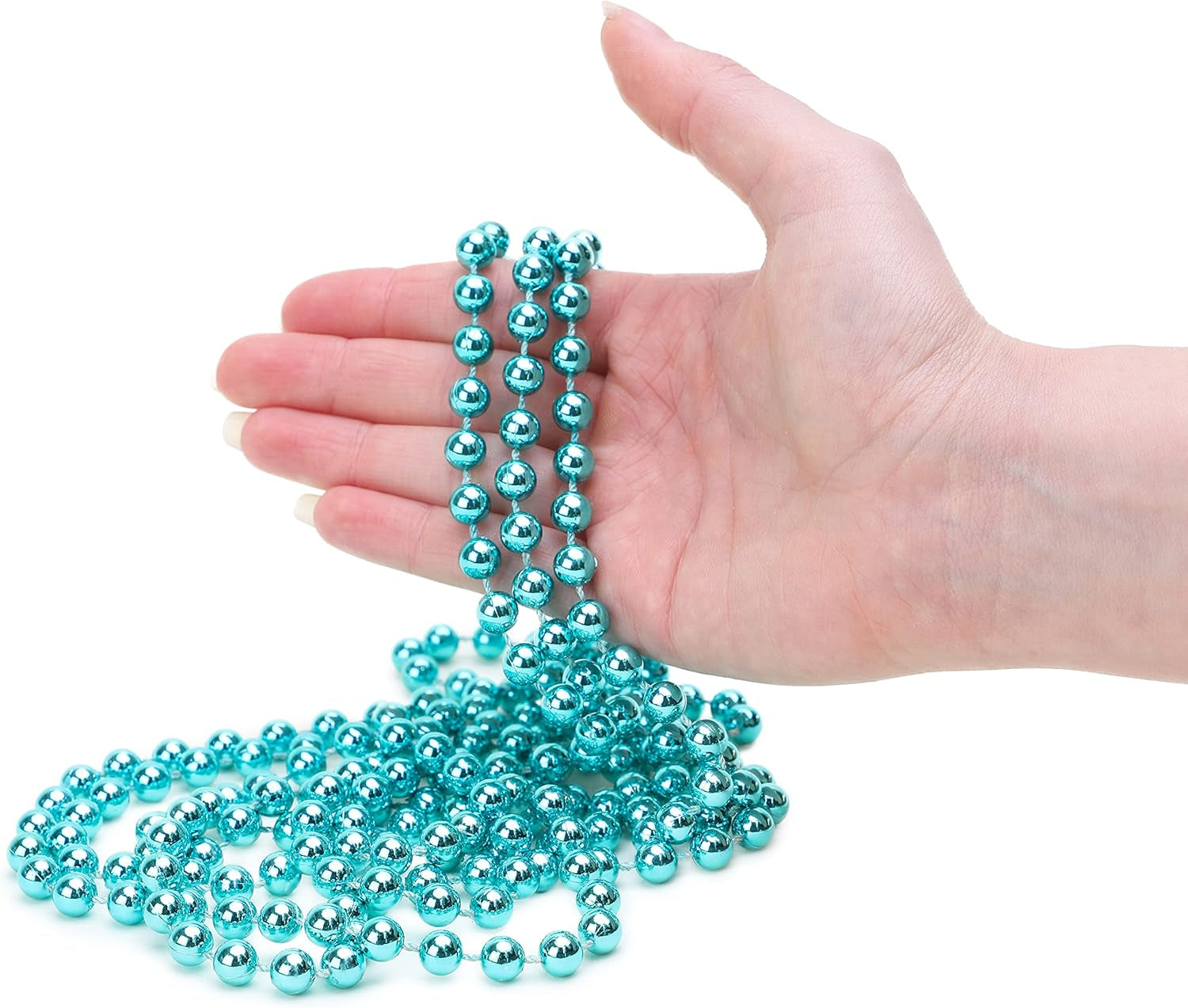 ® 9Ft Christmas Bead Chain - Christmas Bead Garlands - Christmas Ornaments (Turquoise)