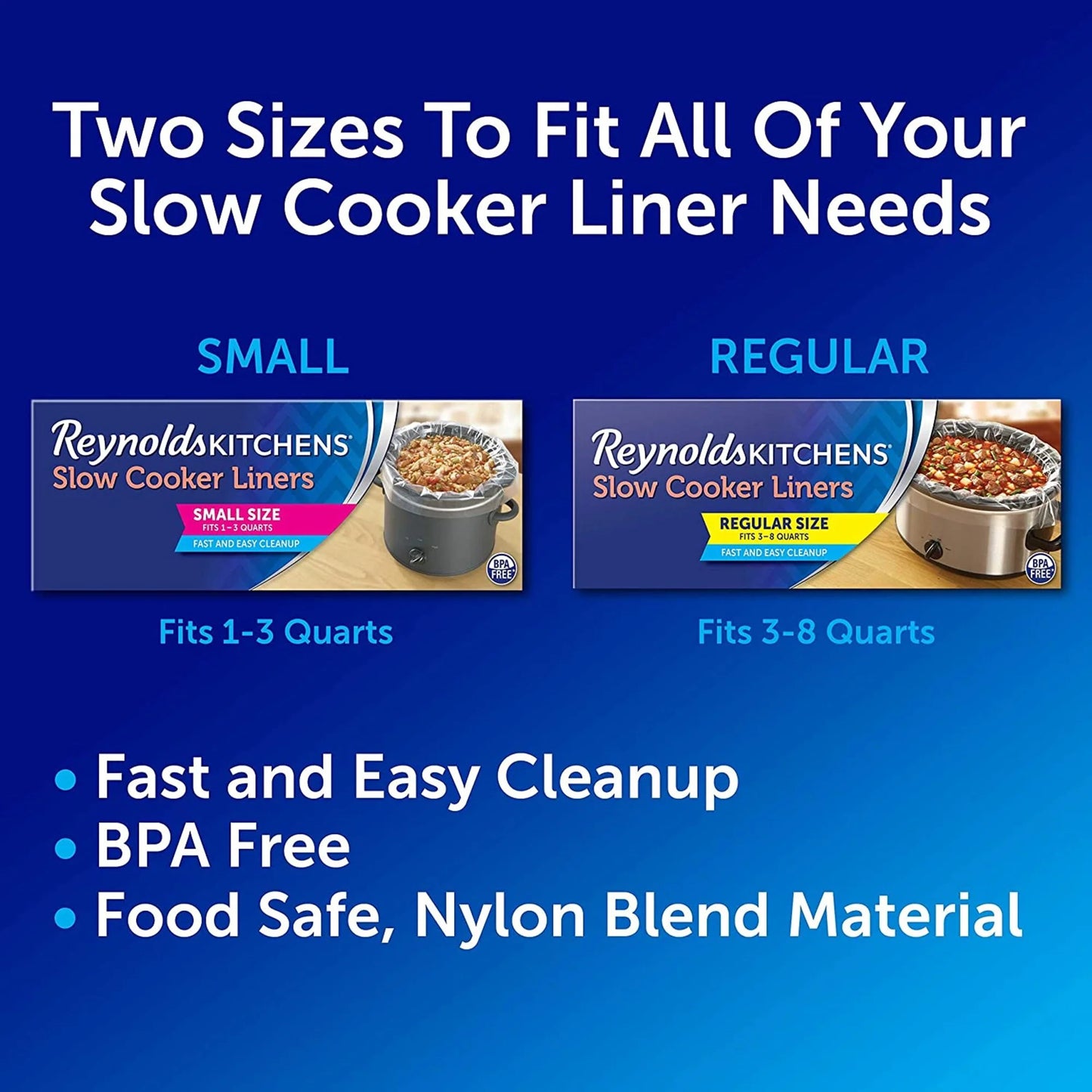 Slow Cooker Liners, Small (1-3 Quart), 5 Count