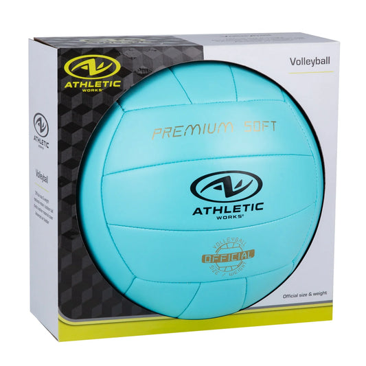 Size 5 Premium Soft Volleyball, Blue