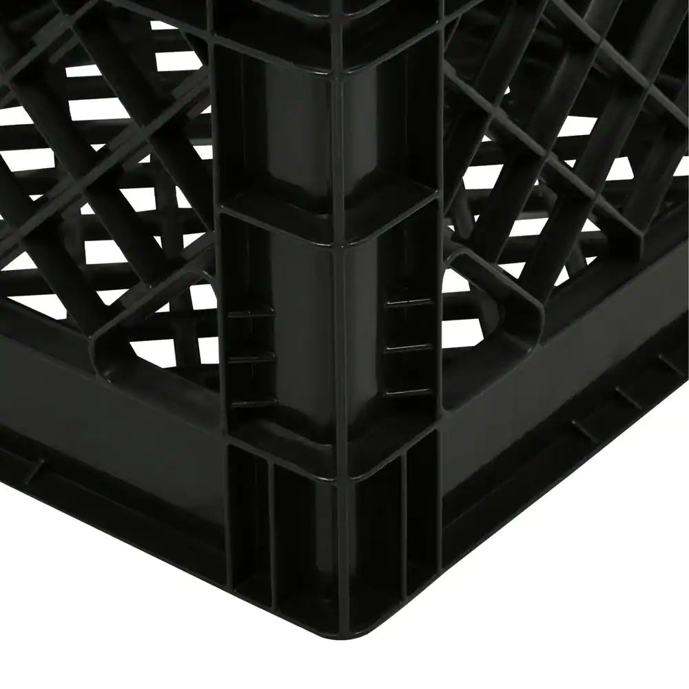 11 In. X 13 In. X 13 In. Black Milk Crate