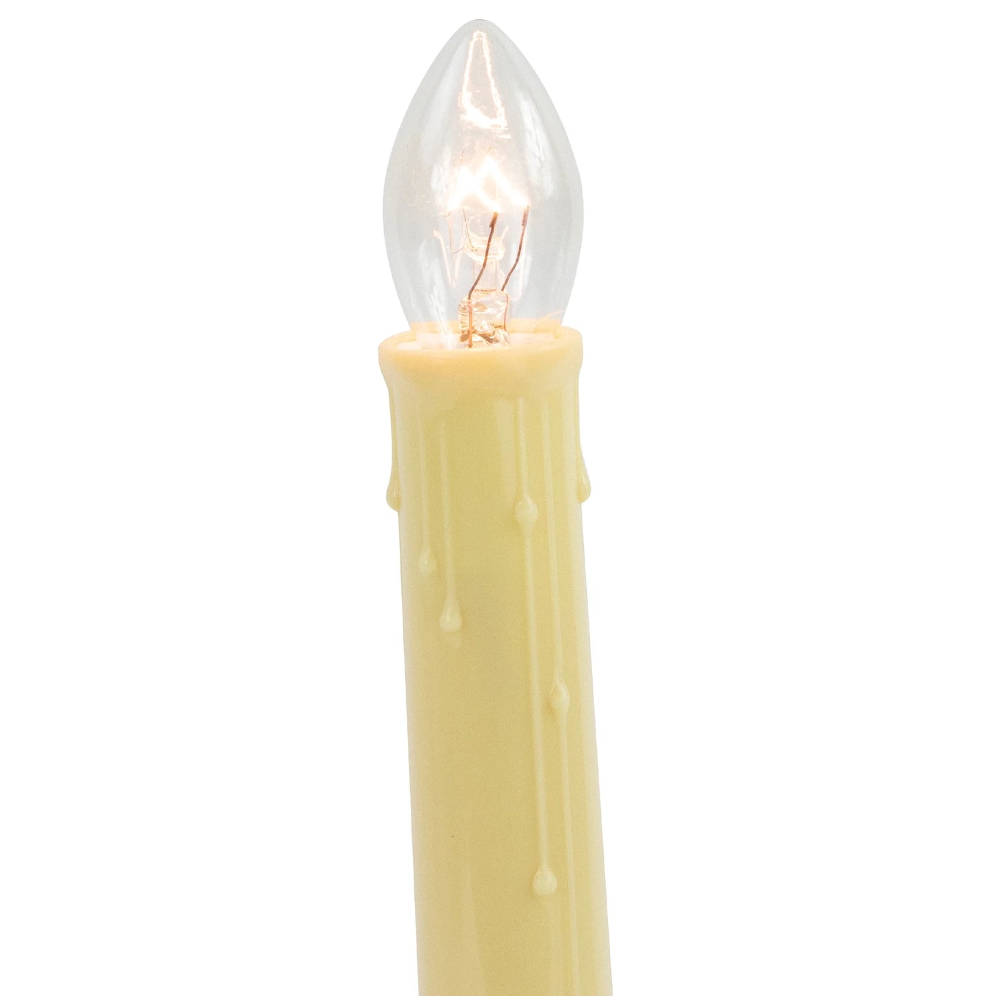 9.5" C7 Light Indoor Christmas Candolier Candle Lamp - Clear