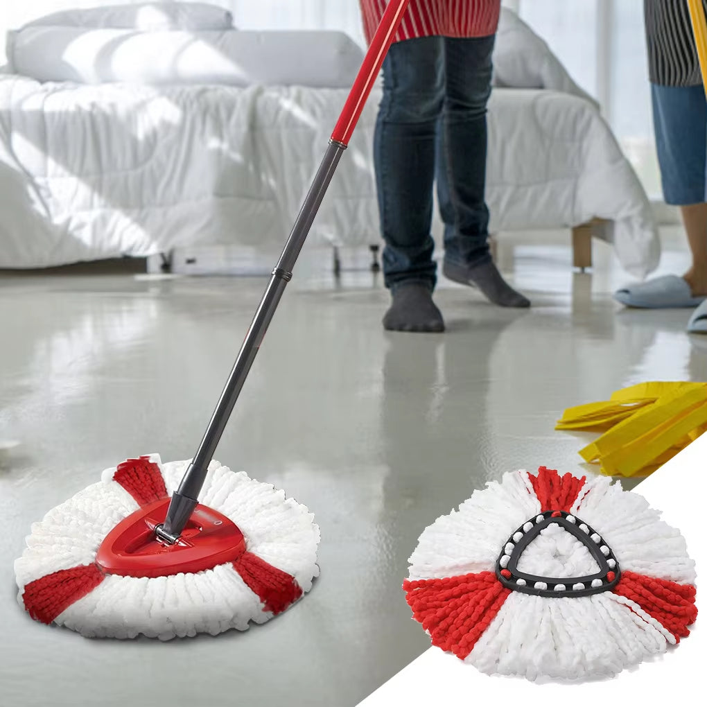 1/3Pcs Mop Head Replacement for Vileda O-Cedar Mop Washable Mop Pad Polyester Reusable Mopping Cloth 360 Rotatable