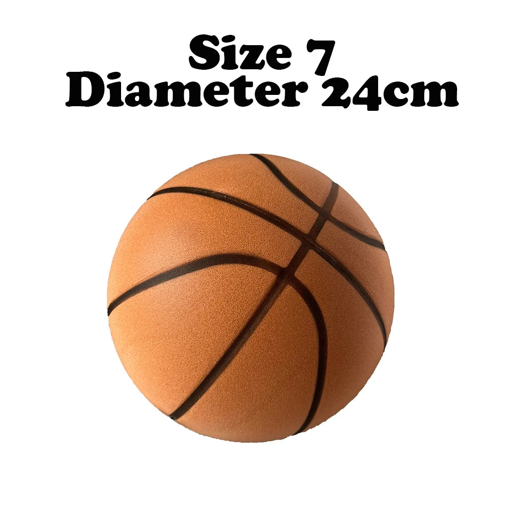 Grooved Silent Basketball 29.5''/27.5''Foam Basketball Indoor Training Silent Ball Dribbling Quietly Bounce Basketball No Noise