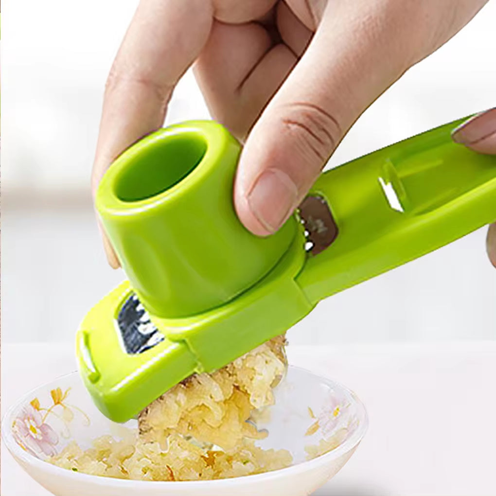 1PC/2PCS Stainless Steel PP Garlic Presses Ginger Cutter Plastic Grinding Tool Kitchen Ginger Grater Grinder