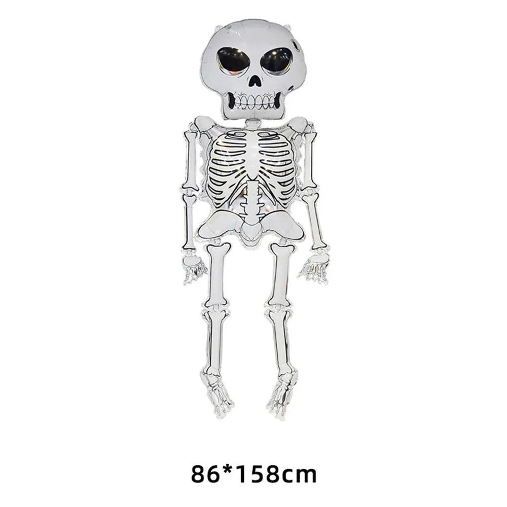 1Pc Large Halloween Skeleton Balloons Halloween Inflatables Outdoor Decorations Halloween Balloons Halloween Party Decorations