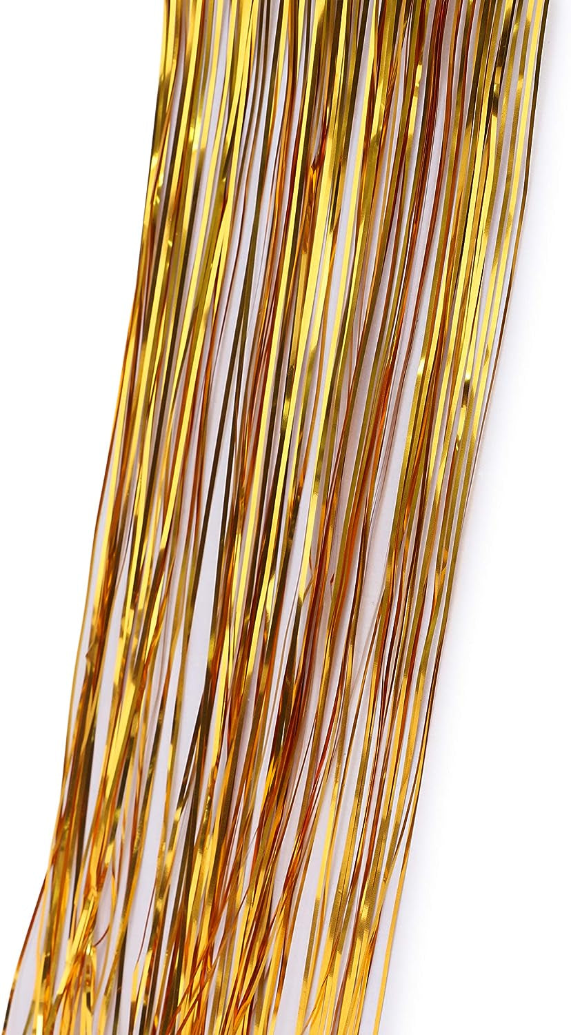 ® Shiny Icicles Strands - Lametta Christmas Tree Decorations (Copper)