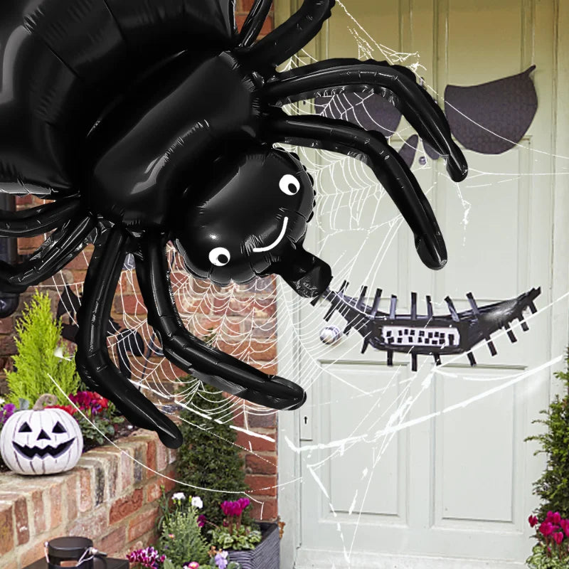 Halloween Spider Foil Balloons Halloween Balloon Black Spiders Airballoon Birthday Halloween Party Home Decorations Accessories