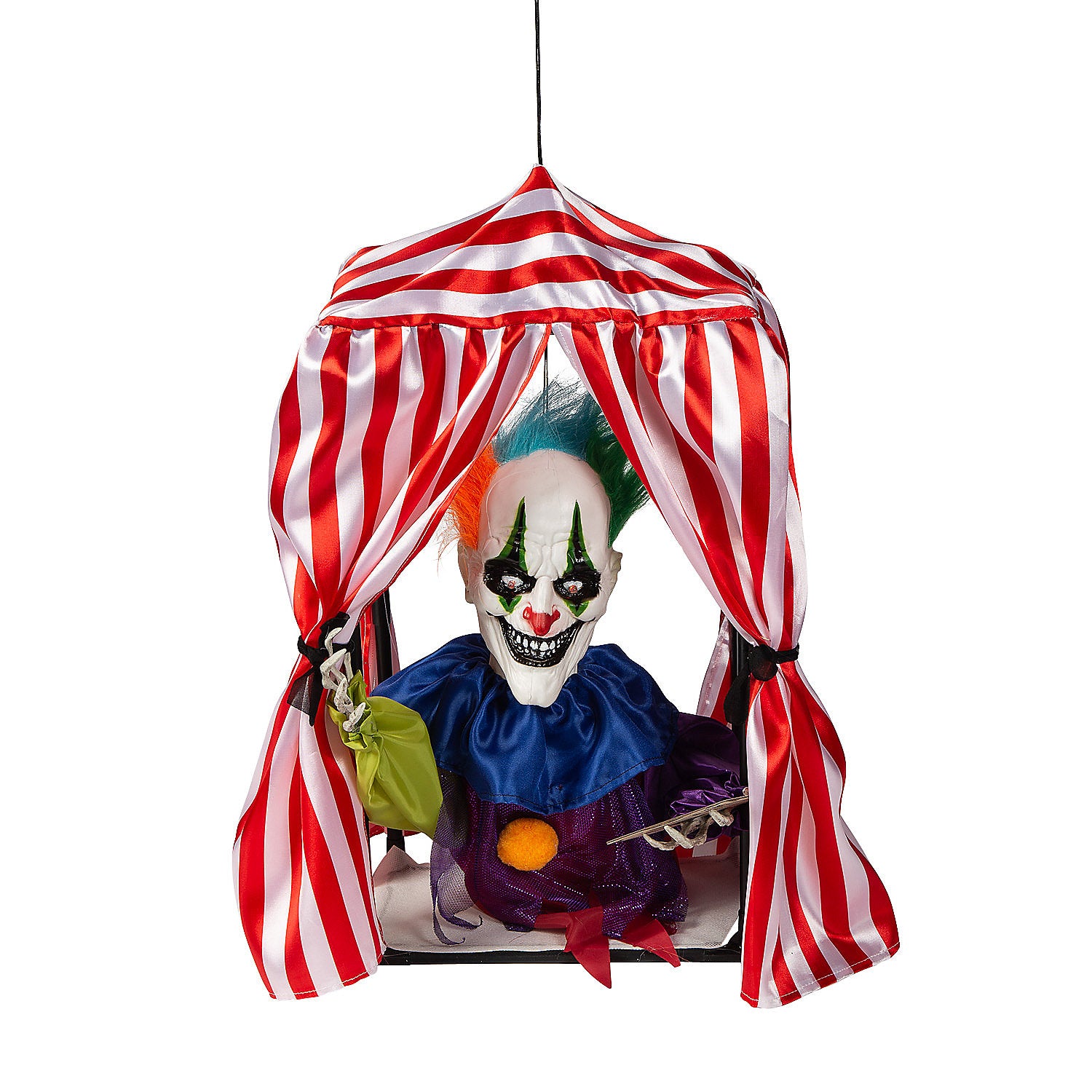 Hanging Animated Clown in Box Halloween Decoration, Home Decor, Halloween, 1 Pieces