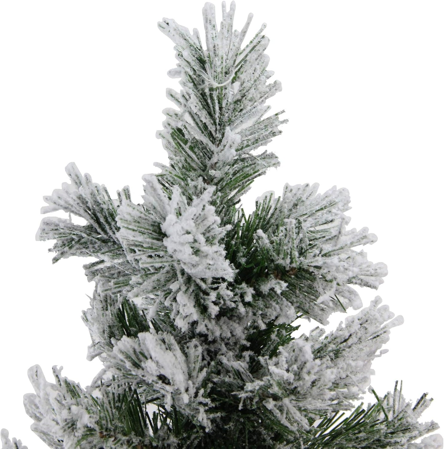 Pine Artificial Christmas Tree in Burlap Base, 18 In, White