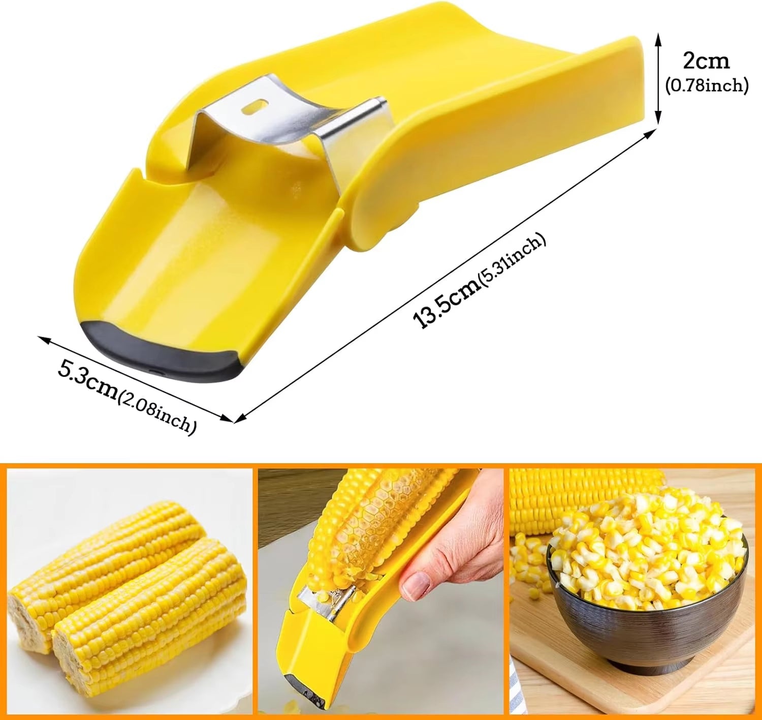 Kitchen Gadget Fast Corn Cob Separator Universal Planer Blade Corn Sheller Portable Corn Cob Stripper Vegetable and Fruit Tools